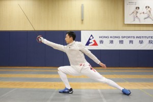 羅伊彤攝 劍擊港隊成員林衍聰